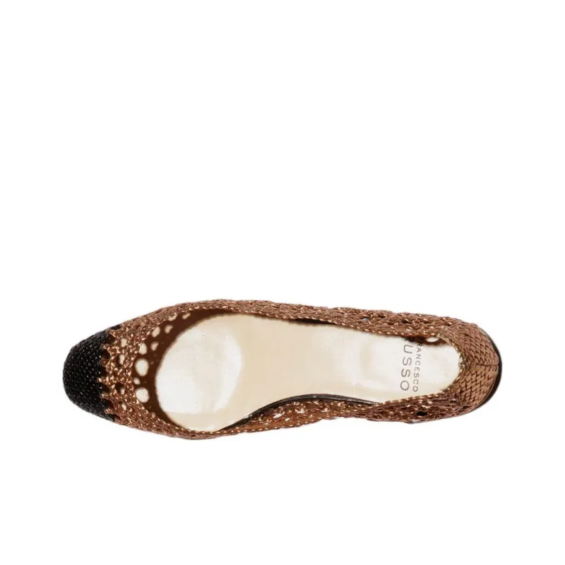 FRANCESCO RUSSO Casual Single Shoes 1cm Women's Gold-2