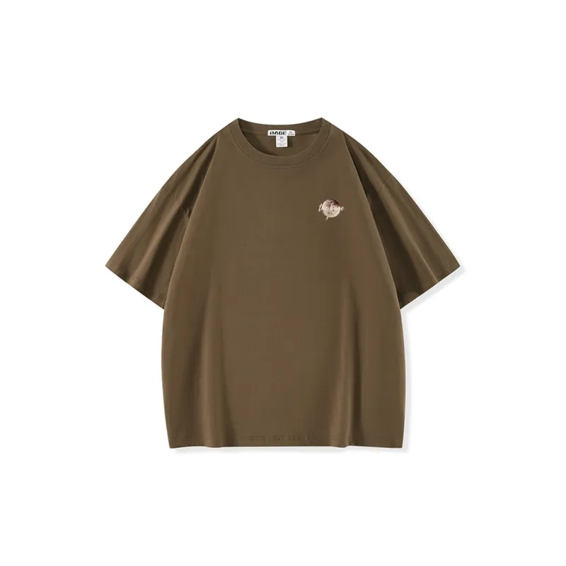 BAGE Drop Shoulder Sleeve T Shirt Men's-19