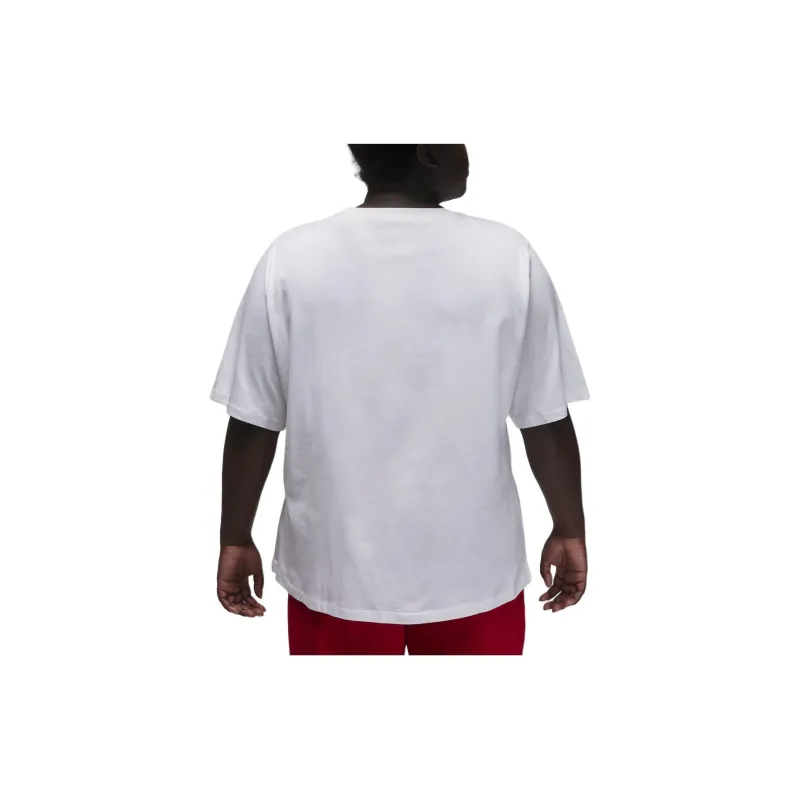 Jordan Essentials Drop Shoulder Sleeve T-Shirt Women's White-1