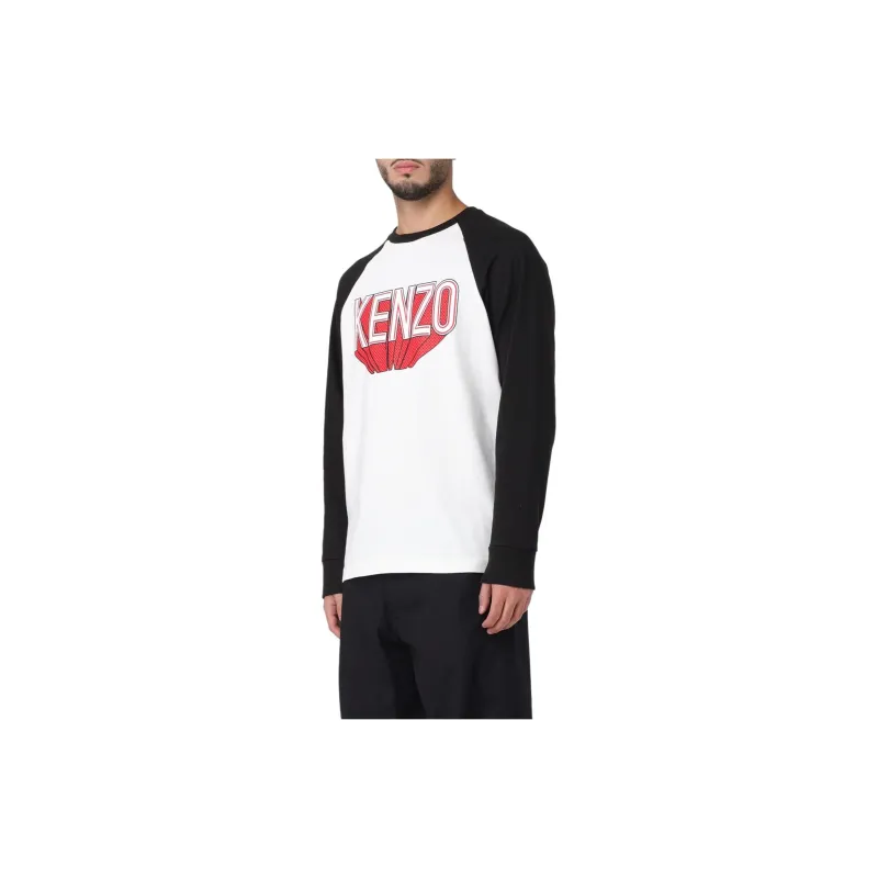 KENZO Logo Printed Long Sleeved T Shirt-2