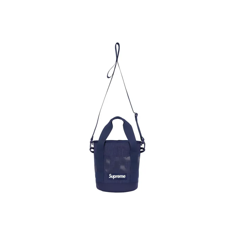 Supreme Polyester One Shoulder Handbag Regular Unisex Marine Blue-3