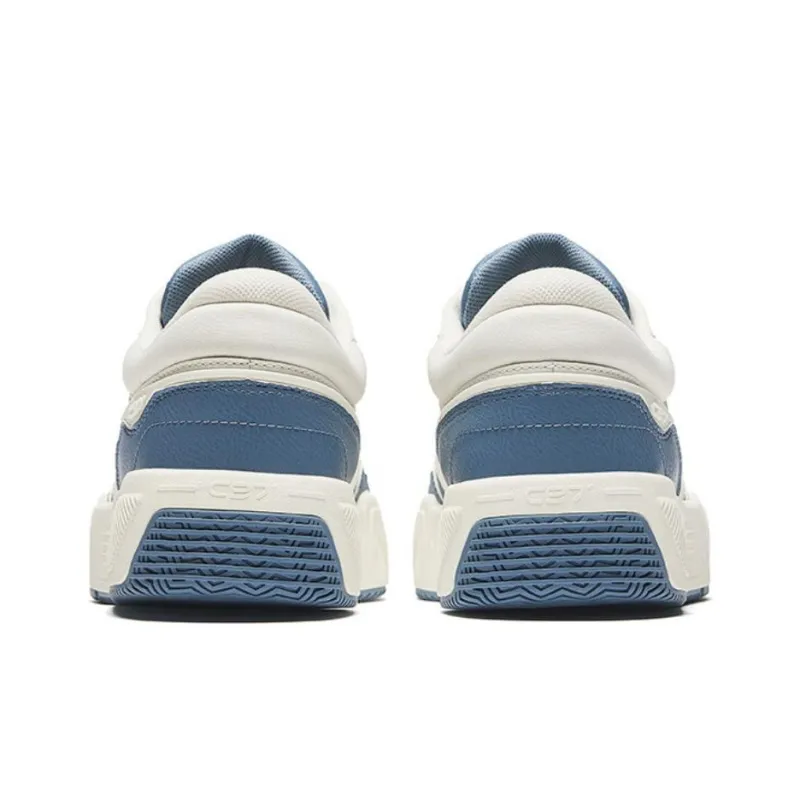 Anta Wear Resistant Low Top Skateboard Shoes Men's Blue White-3