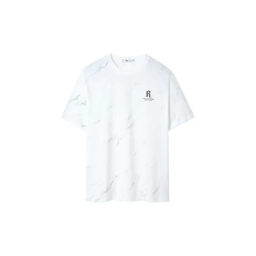 HLA T-Shirts Men Off-White Pattern CK