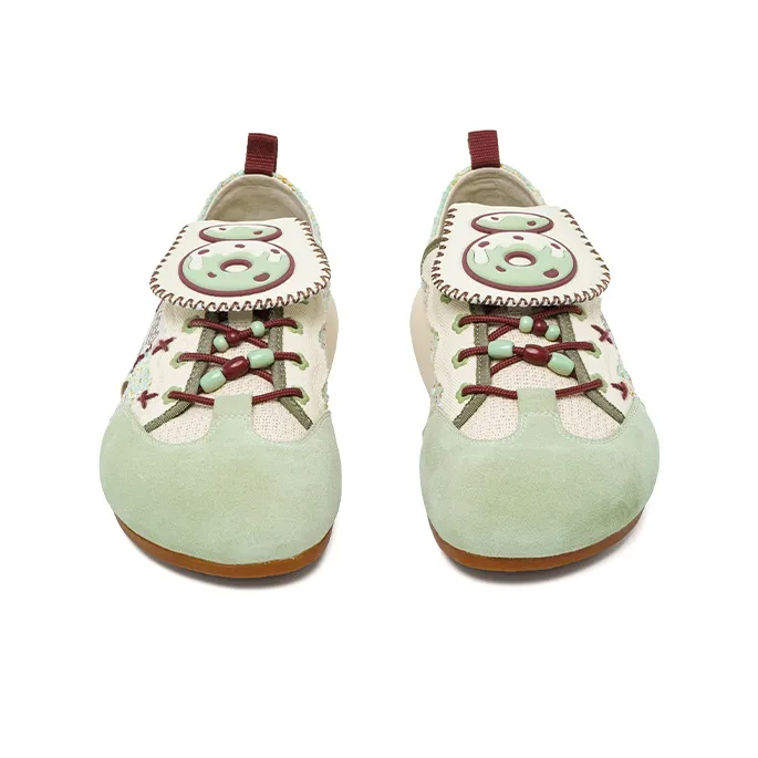 OLD ORDER Coverage Low Top Skateboard Shoes Unisex Green-2