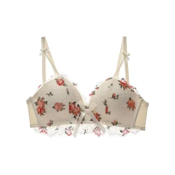 Flowers In Water Bra Women's Champagne