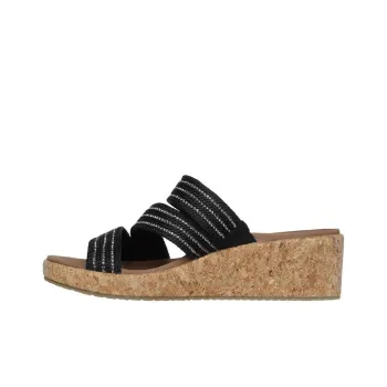 Skechers ARCH FIT BEVERLEE Slip-Resistant Massage Slide Slippers Women's Black