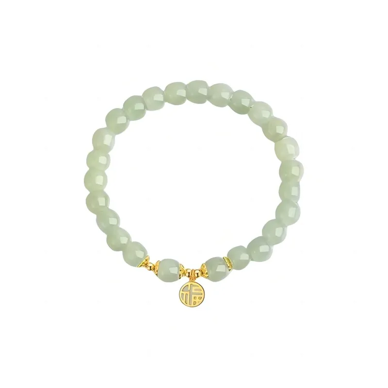 Seven Little Craftsmen Hetian Jade Bracelets Women's Pale Greenish White Jade-0