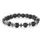Black Eight Beaded Bracelet