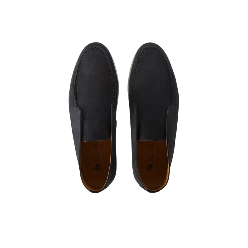 Loro Piana Open Walk Casual Shoes Men's Marine Blue-4