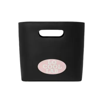 LOCOOLLAB Calfskin Shoulder Bag Women's Black