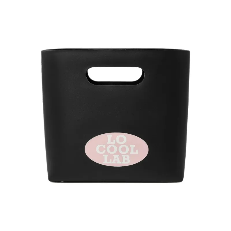 LOCOOLLAB Calfskin Shoulder Bag Women's Black-0