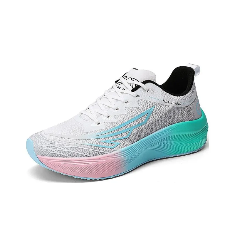 HLA JEANS Cushioning, Slip Resistant, Abrasion Resistant, Breathable, Rebound Low Top Running Shoes Unisex-8