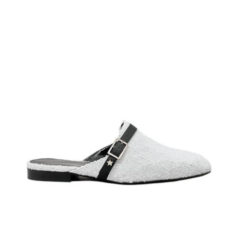 LORENA ANTONIAZZI Wrap-toe Slippers Women's White-1