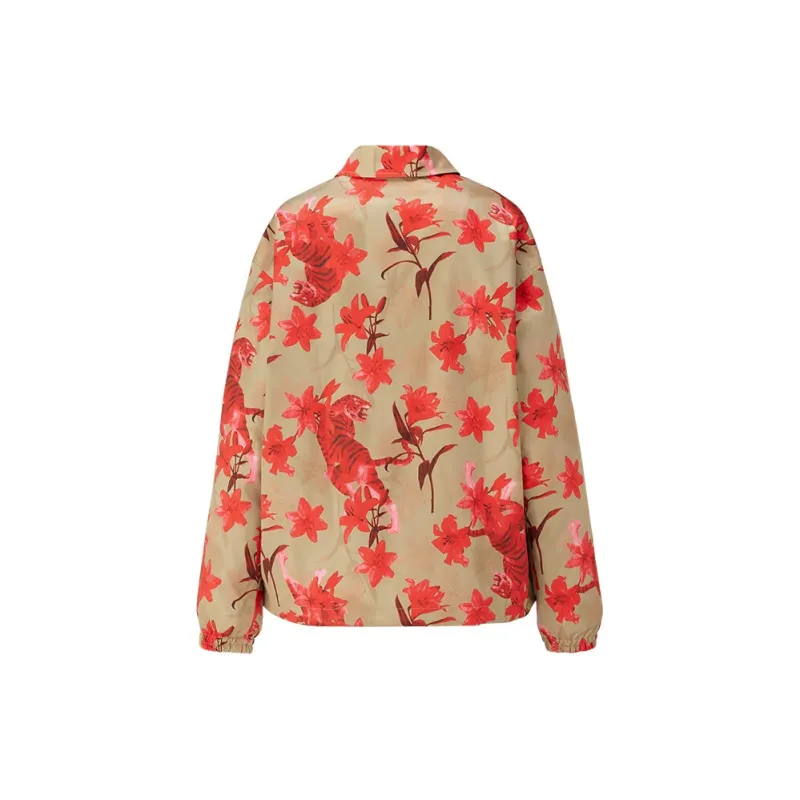 Onitsuka Tiger Jackets & Coats Unisex Light Beige/Red-1