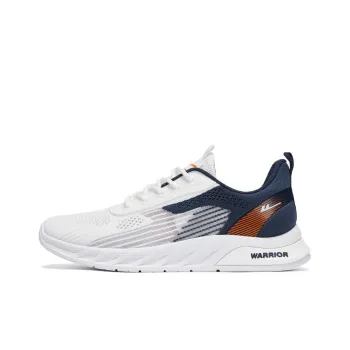 Warrior Low Top Running Shoes Men's White Dark Blue
