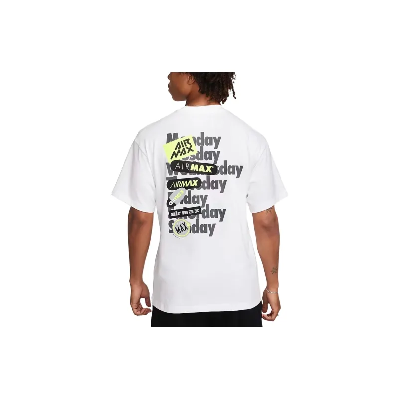 Nike Air Max T Shirts Men White-1