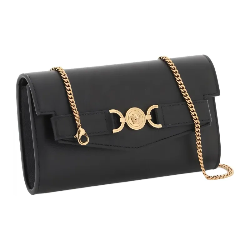 FANSIZHE Leather Crossbody Bag Shoulder Bag Women's Black-1