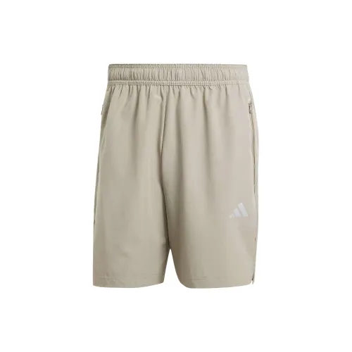 Adidas Gym Sports Shorts Men Eggstone Silver Gray