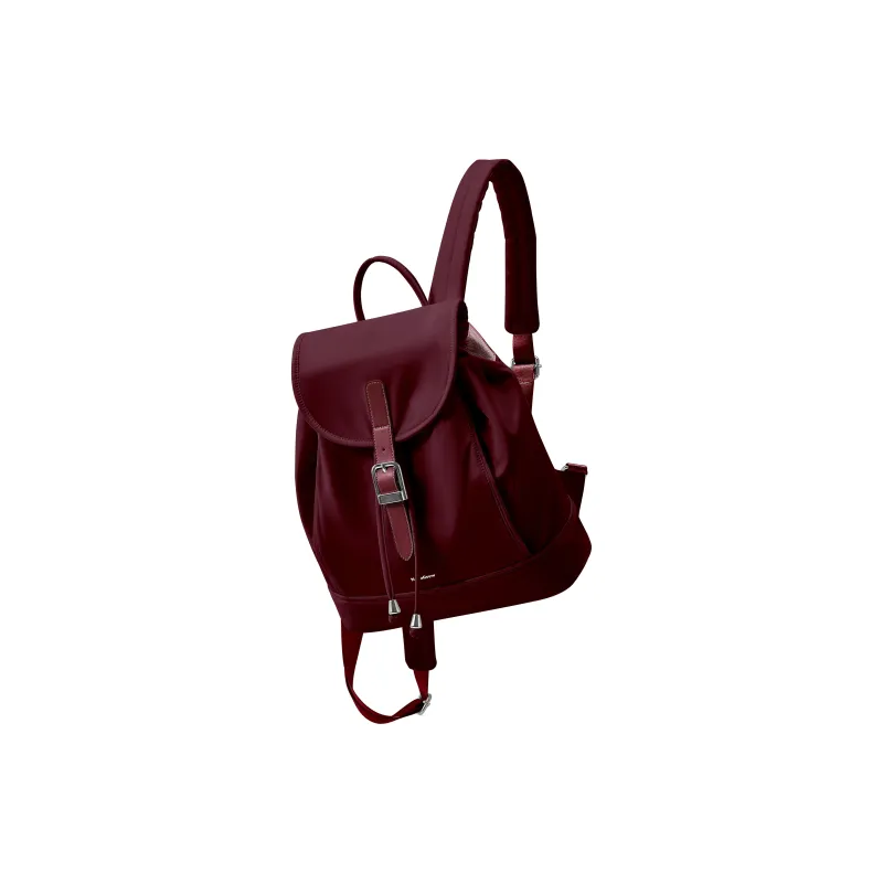 NANACREW Fabric Bucket Bag Backpack Regular Women's Black/Ecru/Burgundy-15