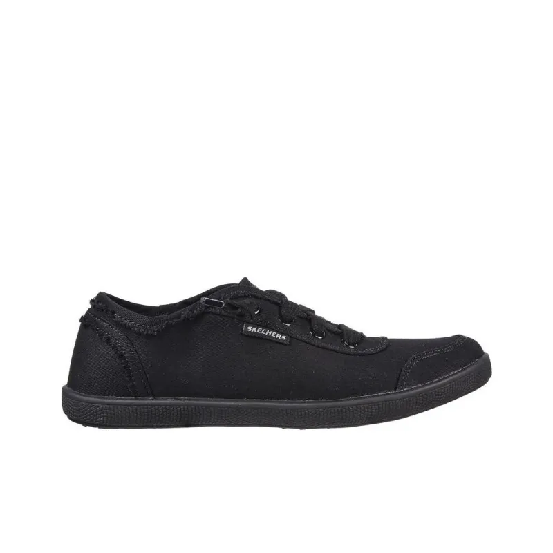 Skechers Work B Cute SR Slip-Resistant Cushioning Mid-Top Canvas Shoes Women's Black-1