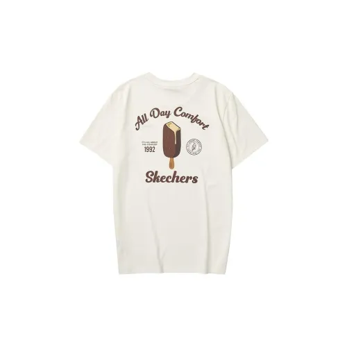 Skechers Ice Cream Series T-Shirts Unisex Marshmallow White