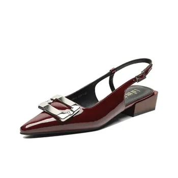 【dme】 Slip-Resistant Wrap-toe Slippers Women's Burgundy