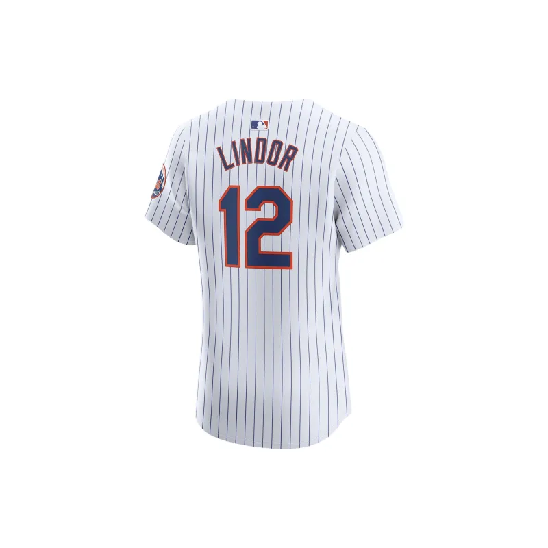 Nike Francisco Lindor New York Mets Men's Nike Dri FIT Adv Mlb Elite Jersey-1