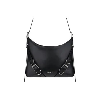 GIVENCHY Voyou Soft Grained Cow Leather Shoulder Bag Crossbody Bag Men's Black