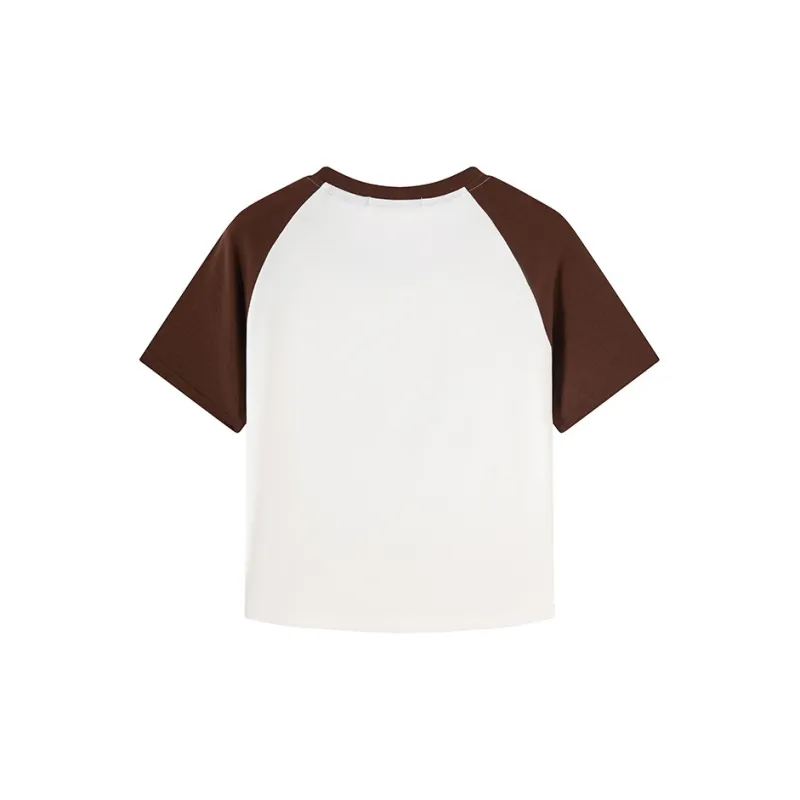 JEANSWEST T Shirt Set in Sleeve Summer Women's Medium Gray-7