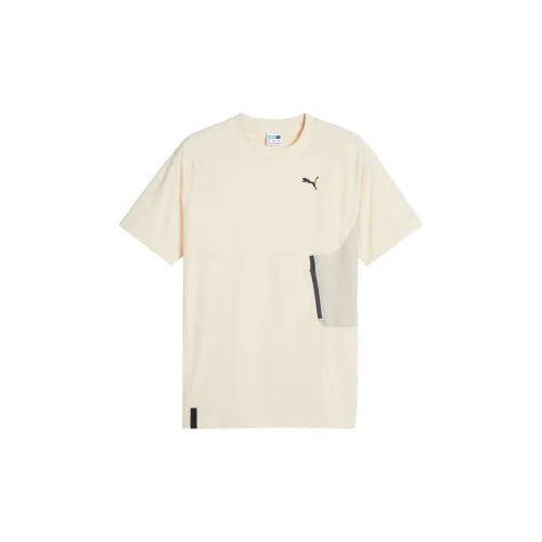 PUMA T-Shirts Men Snow White