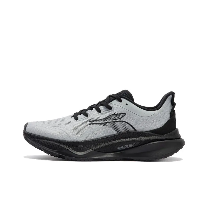 361° Cushioning Lightweight Low Top Running Shoes Men's Gray Black-0