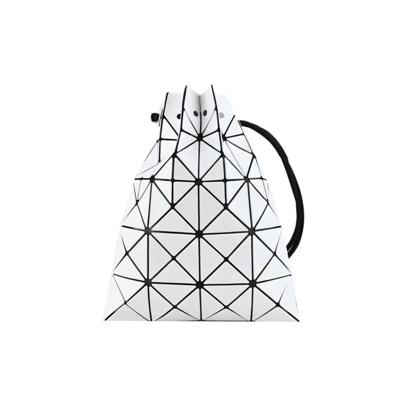 ISSEY MIYAKE Vinyl Chloride Resin Shoulder Bag, Crossbody Bag Women's White-1