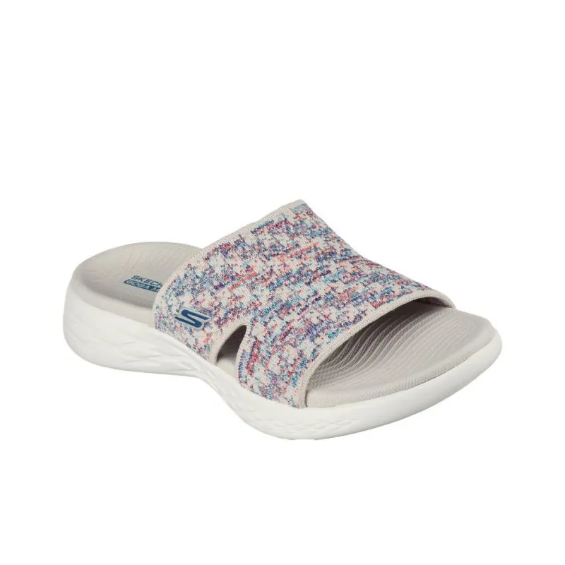Skechers ON THE GO Slip-Resistant Abrasion-Resistant Slide Slippers Women's White-2