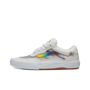 Vans Wayvee Slip Resistant Cushioning Support Low Top Skateboard Shoes Unisex White Gray