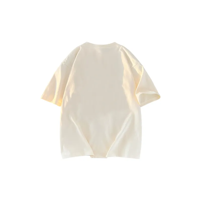 HAVR Casual Drop Shoulder Loose Fit Breathable Short Sleeved T Shirts Unisex-12