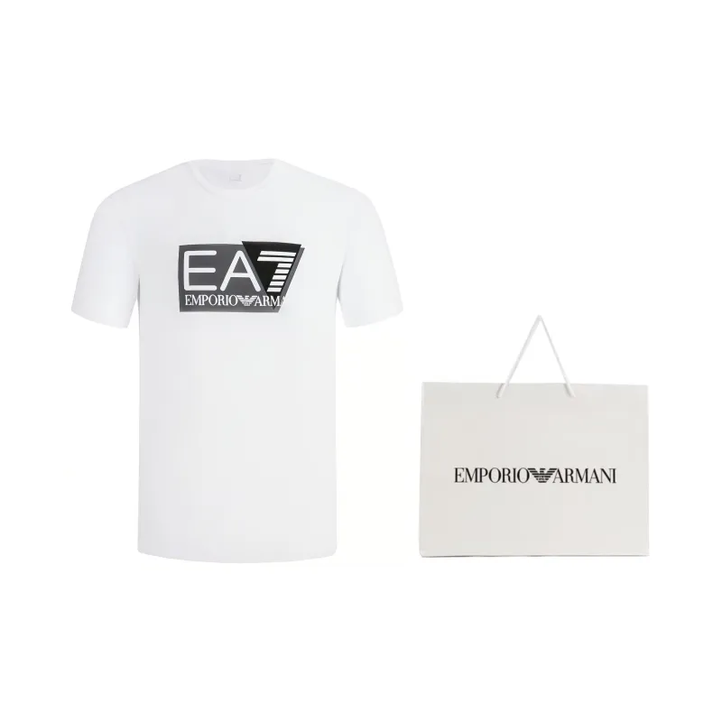 EMPORIO ARMANI Logo Printed Crewneck T Shirt-15