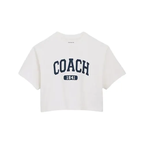 COACH T-Shirts Women's White