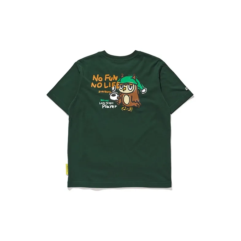 STAYREAL Crew Neck Short Sleeved T Shirts Unisex-1
