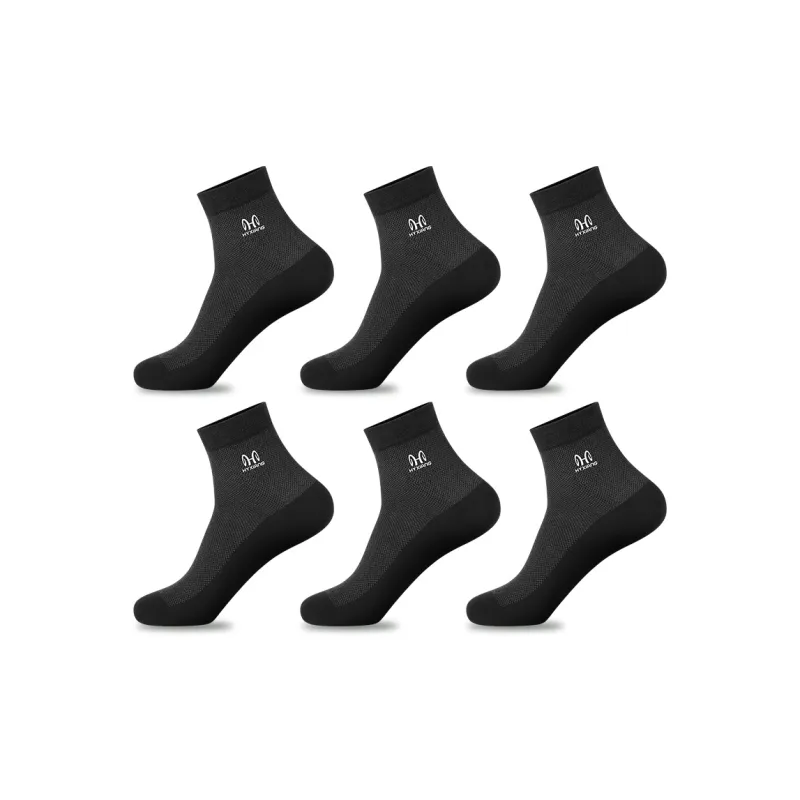 H YXIANG Mid Calf Socks Men's 6 Pack-9