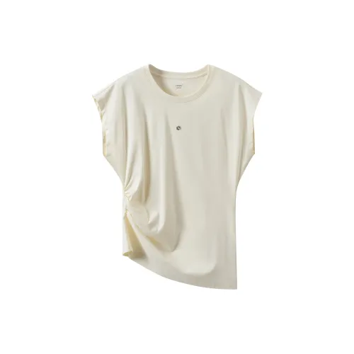 Inman T-Shirts Women's White Oak Apricot