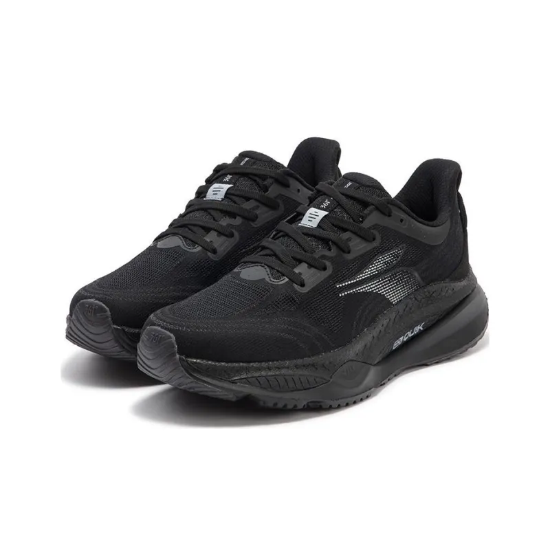 361° Cushioning Lightweight Low-Top Running Shoes Men's Black Gray-2