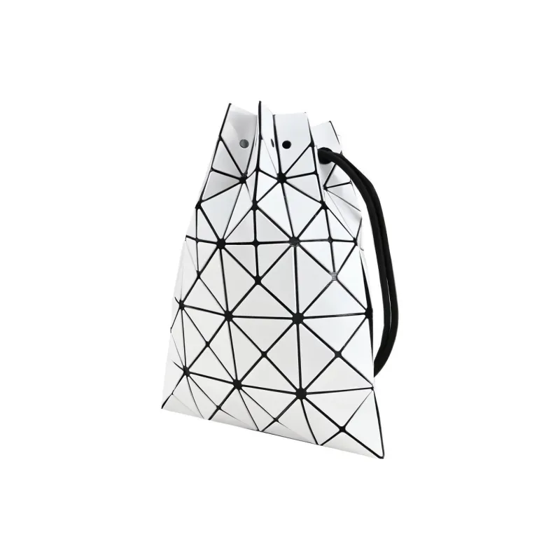 ISSEY MIYAKE Vinyl Chloride Resin Shoulder Bag, Crossbody Bag Women's White-2