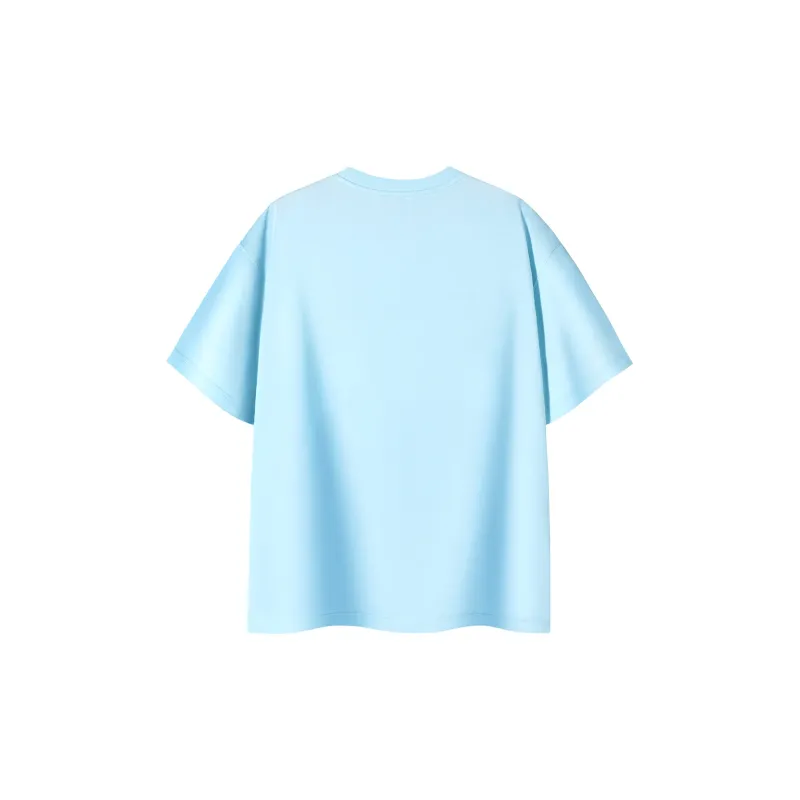 PSO Brand Puppy Series Trendy Brand Trendy Drop Shoulder Top Short Sleeved T Shirts Unisex-25