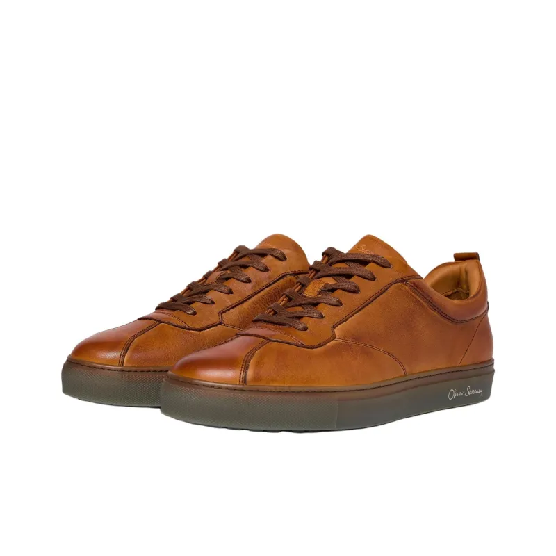 Oliver Sweeney Low-Top Skateboard Shoes Men's Brown-3