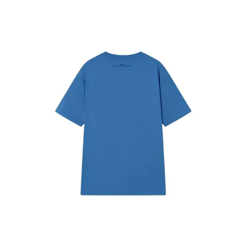 JOHN RICHMOND Color Block Print Crew Neck Pullover Short Sleeved T Shirt Men's-8