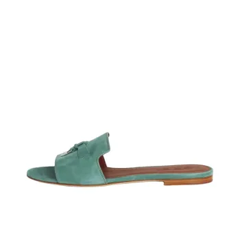 Loro Piana Slide Slippers Women's Green