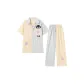 Stripes Clothing Sets-[Short-Sleeved Shirt and Pants Style]