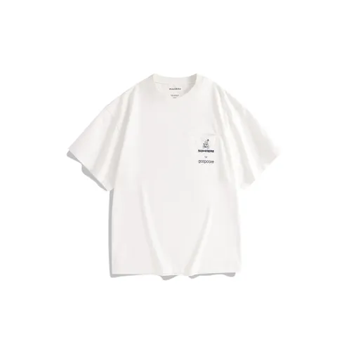 PEACEBIRD MEN T-Shirts Men White 1 Wide Style