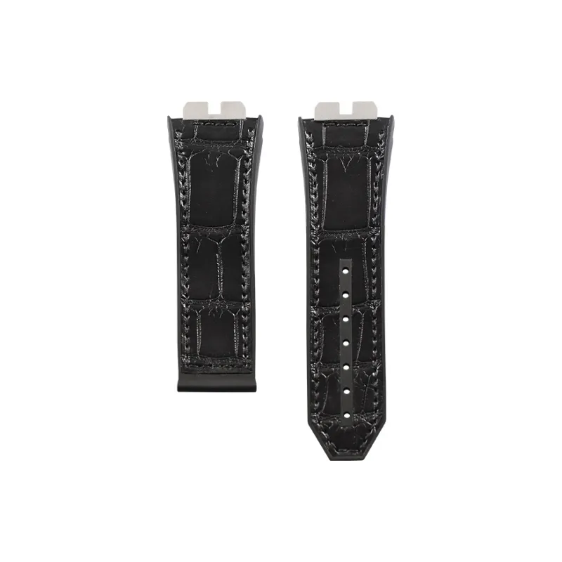 VAGENARI Rubber Strap Unisex Watch Band Compatible With Hublot Big Bang Tattoo Edition 45mm 415 Watch Band Unisex-0