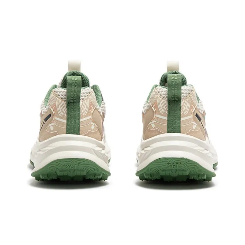 361° Hydrogen Wild Wear Resistant Low Top Outdoor Shoes Men's Beige Green-3